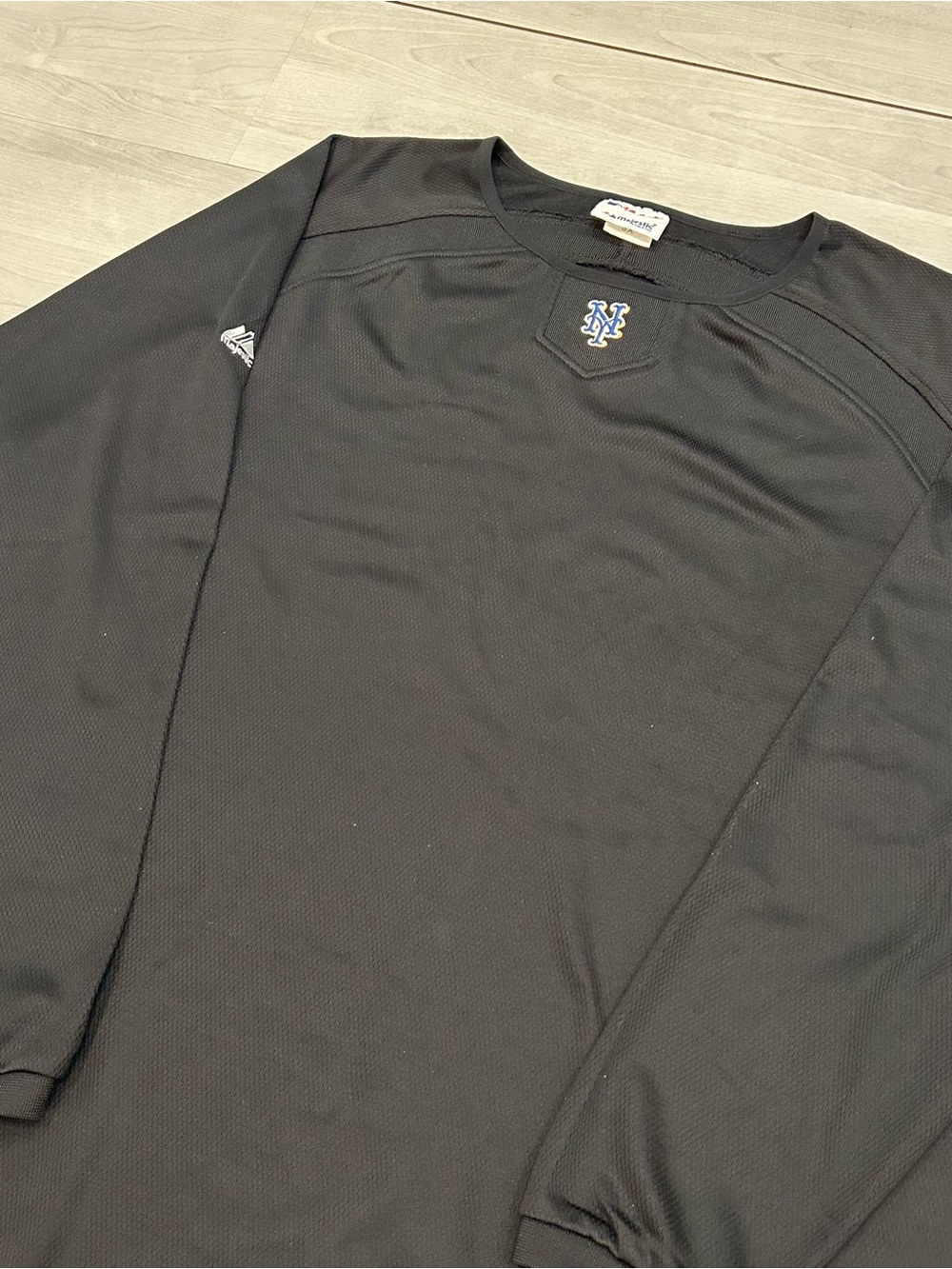 Majestic New York Mets Authentic Collection Warm-Up Cage Pullover 3X Black MLB
